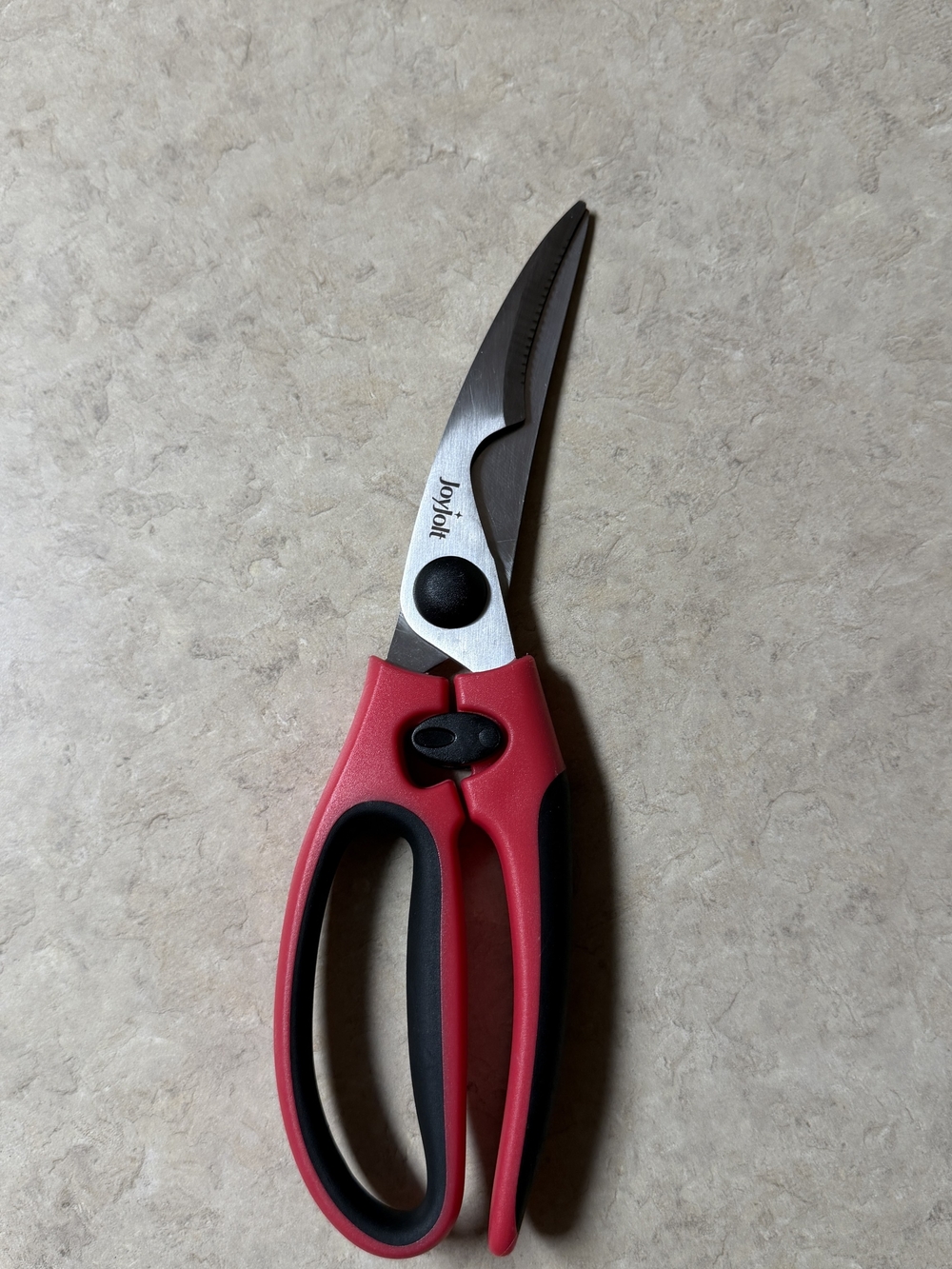 JoyJolt Heavy Duty Kitchen Shears / Multipurpose Scissors – Red & Black